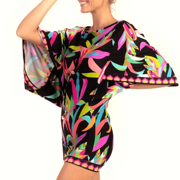 Trina Turk Tops Trina Turk Swim And Spa Birds Of Paradise Drape